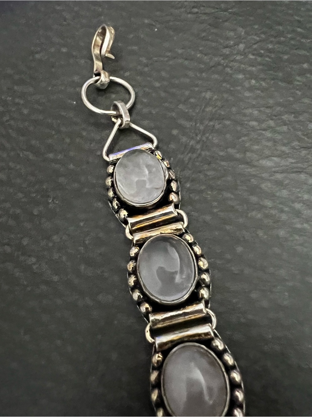 Sterling Silver Lavender Chalcedony Bracelet